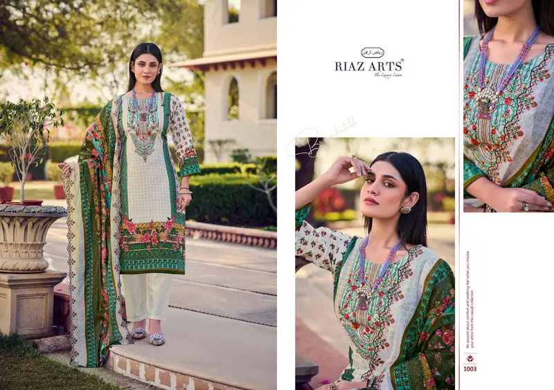 Bin Saeed Vol 7 By Riaz Arts Cotton Printed Dress Material Wholesalers In Delhi